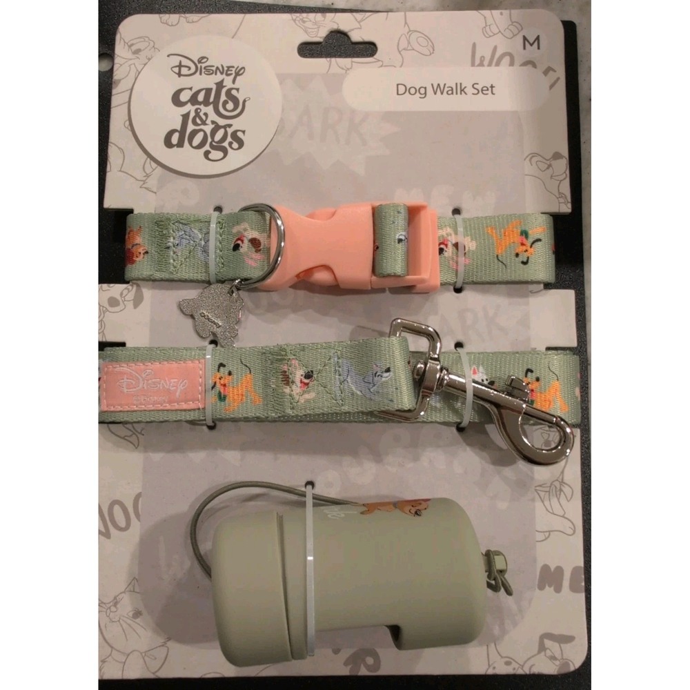 Disney Cats and Dogs Dog Walk Leash Set Size Medium